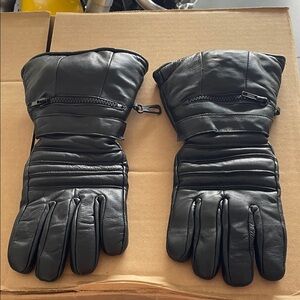Black Leather Men's Gloves
